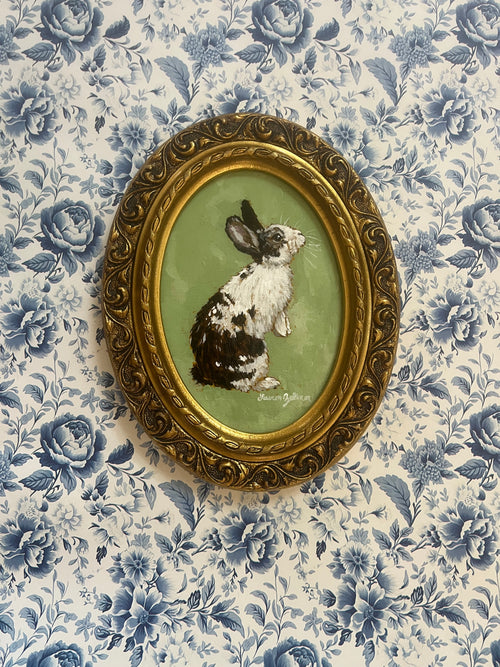 Original Framed Bunny Painted in Acrylic